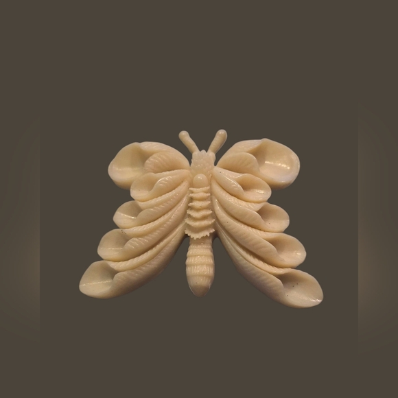Jewelry - Vintage 50s Celluloid Moth Brooch